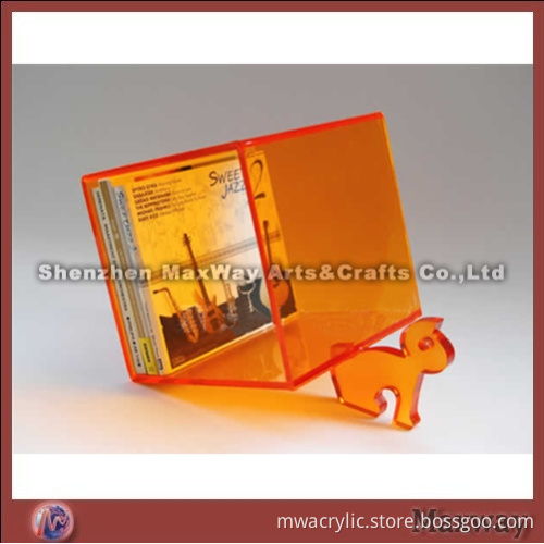 Orange High-quality Elegant Acrylic CD Display Box